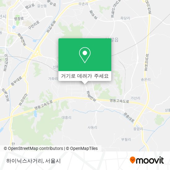하이닉스사거리 지도