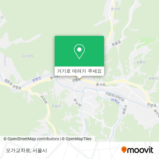 오가교차로 지도