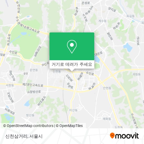 신천삼거리 지도