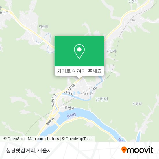 청평윗삼거리 지도
