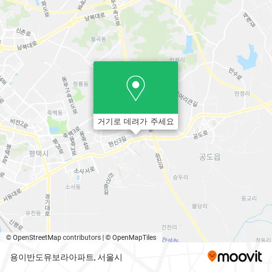 용이반도유보라아파트 지도