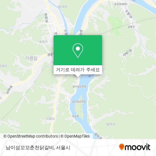 남이섬꼬꼬춘천닭갈비 지도