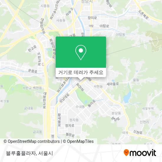 블루홀플라자 지도