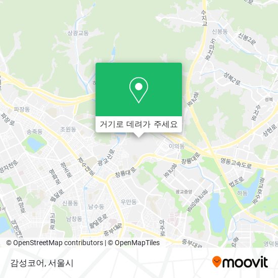 감성코어 지도