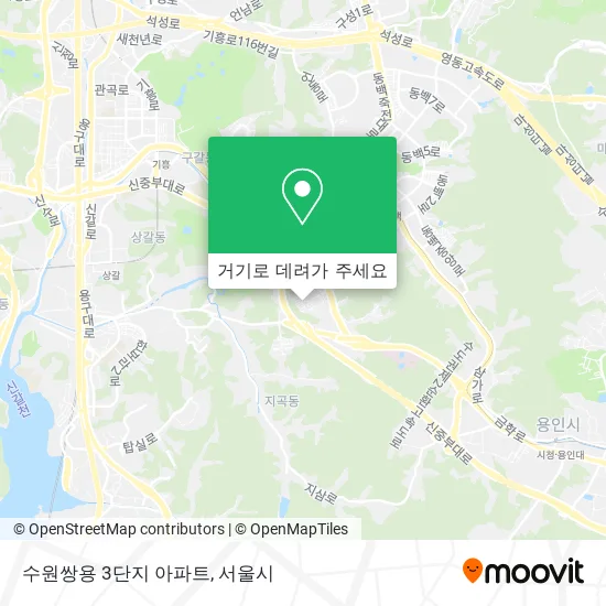 수원쌍용 3단지 아파트 지도