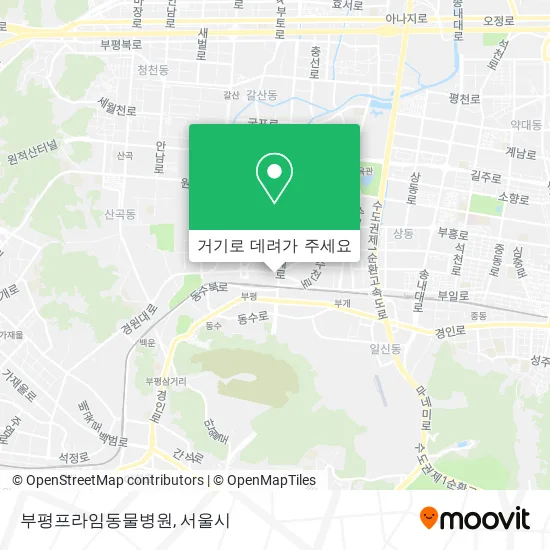부평프라임동물병원 지도