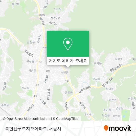 북한산푸르지오아파트 지도