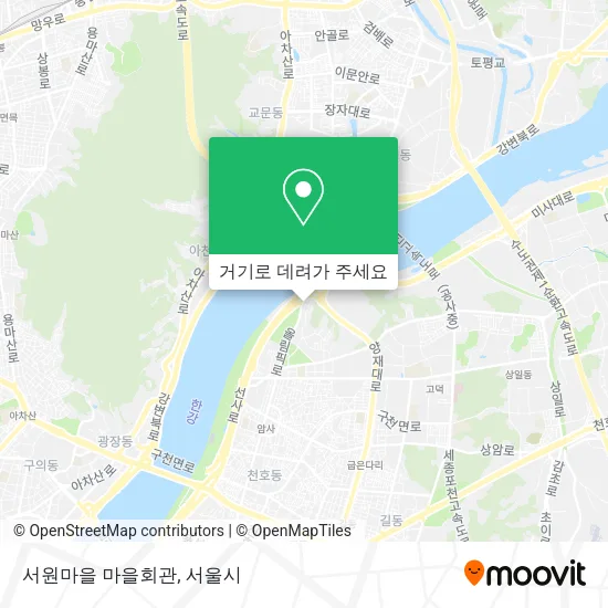 서원마을 마을회관 지도