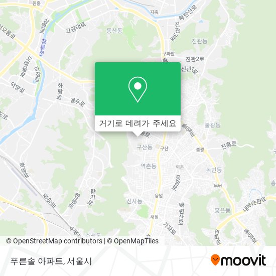 푸른솔 아파트 지도