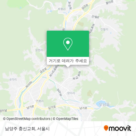 남양주 충신교회 지도