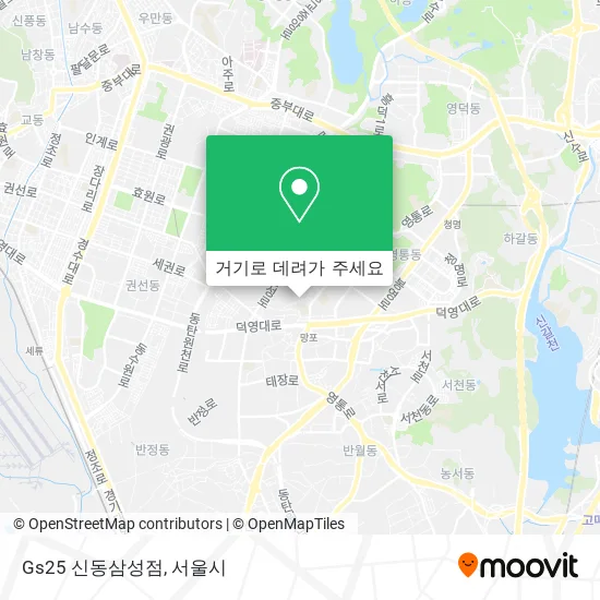 Gs25 신동삼성점 지도