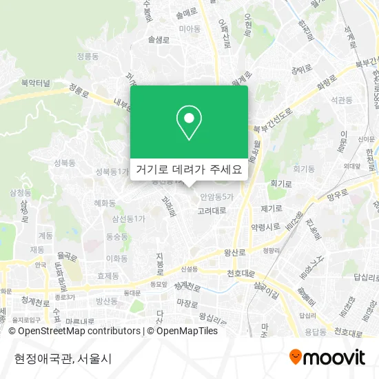 현정애국관 지도