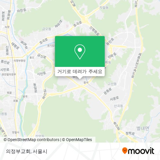 의정부교회 지도