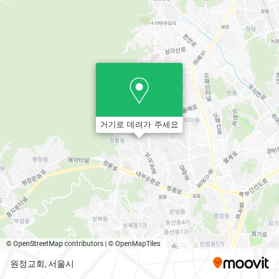 원정교회 지도
