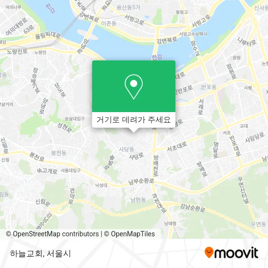 하늘교회 지도