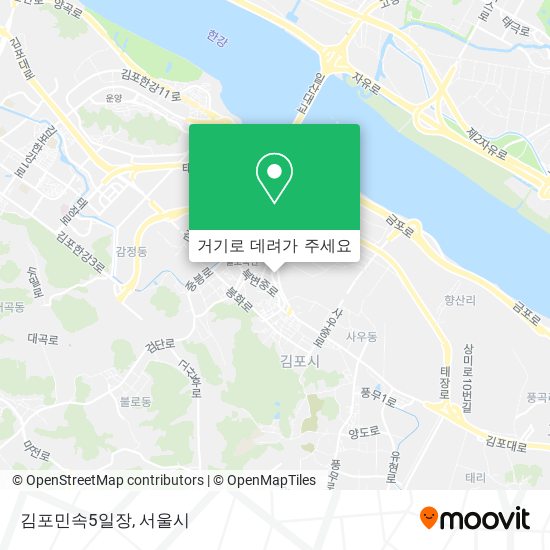김포민속5일장 지도