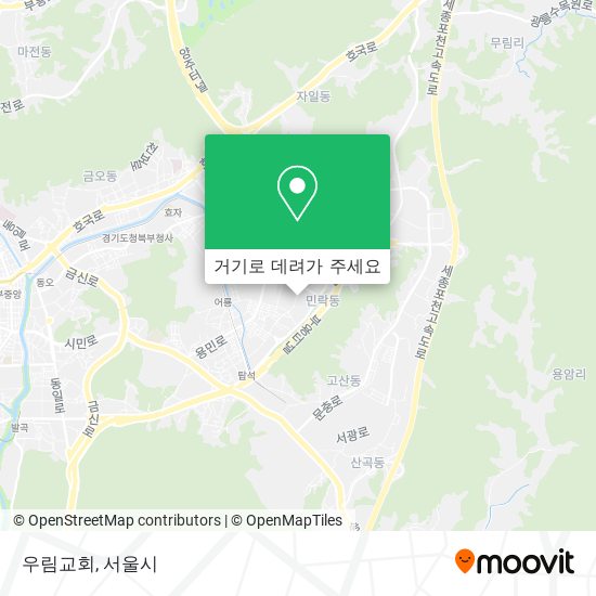 우림교회 지도