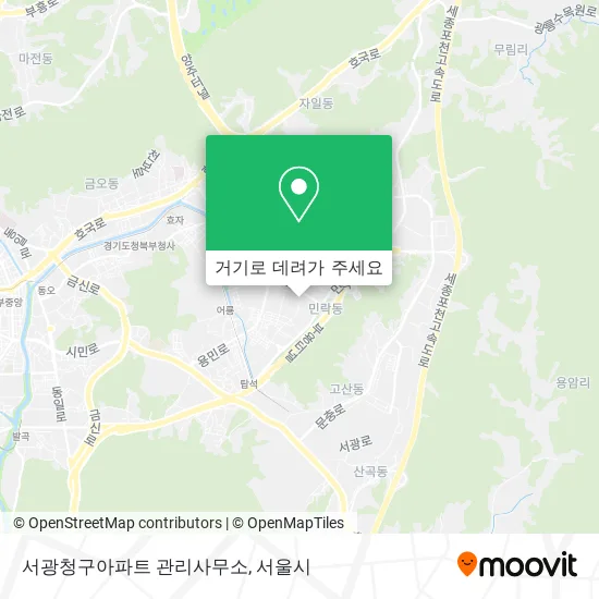 서광청구아파트 관리사무소 지도