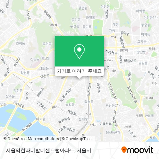 서울역한라비발디센트럴아파트 지도