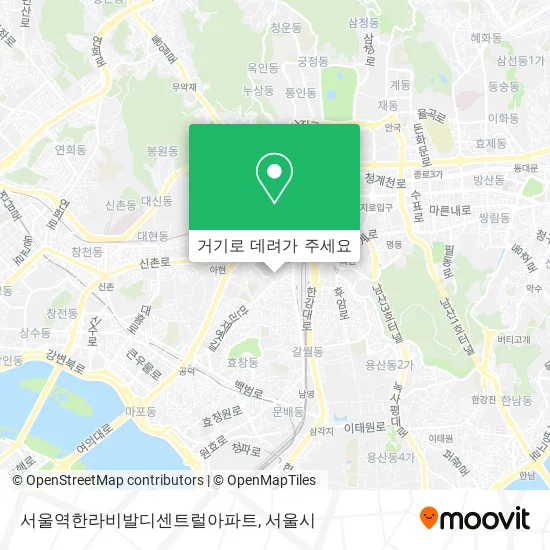 서울역한라비발디센트럴아파트 지도