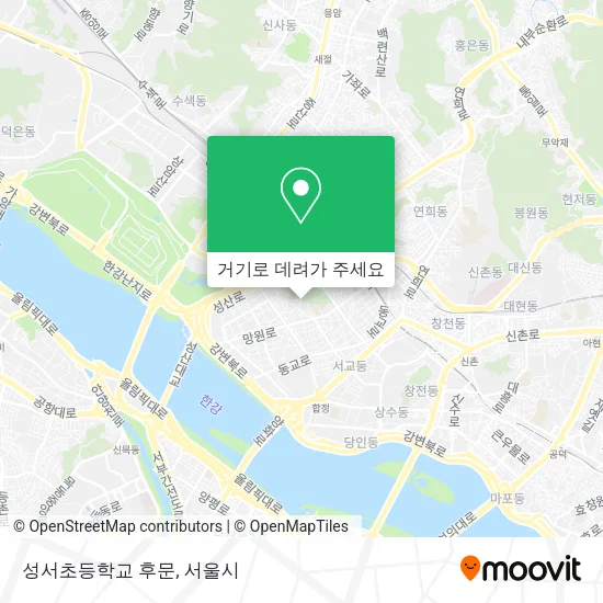 성서초등학교 후문 지도