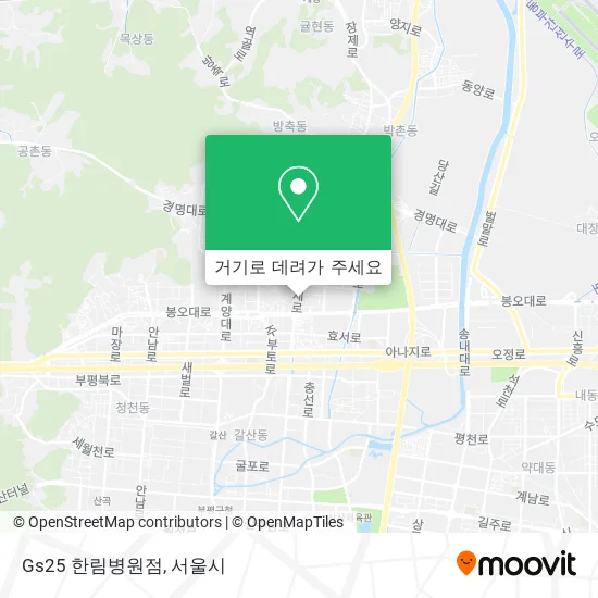 Gs25 한림병원점 지도