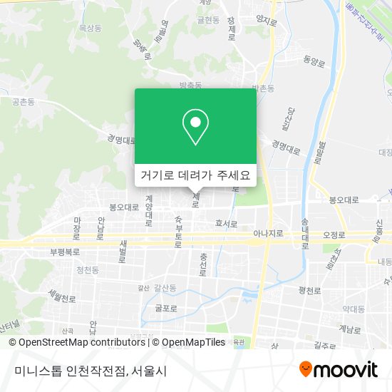 미니스톱 인천작전점 지도