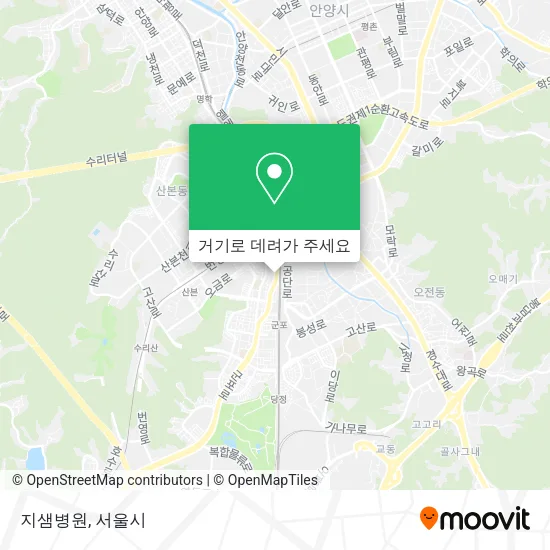 지샘병원 지도