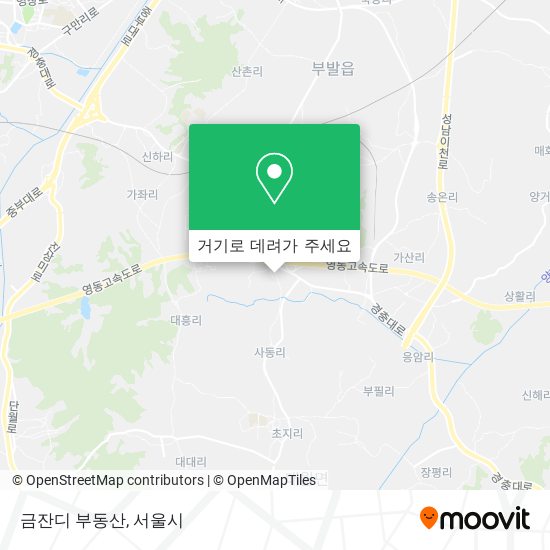 금잔디 부동산 지도