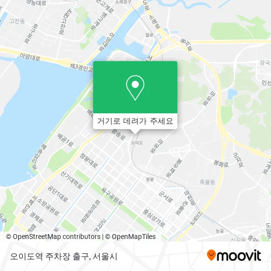 오이도역 주차장 출구 지도