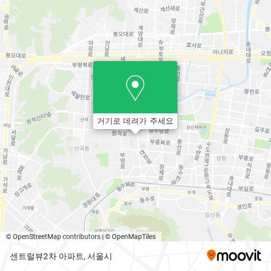 센트럴뷰2차 아파트 지도