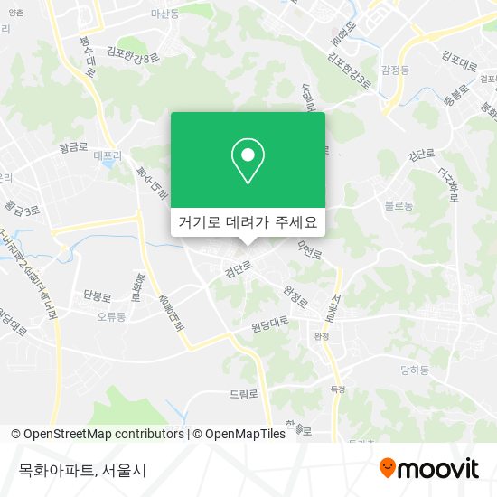 목화아파트 지도