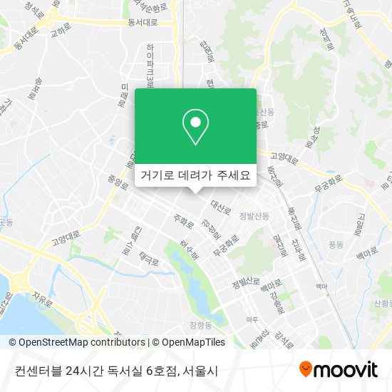 컨센터블 24시간 독서실 6호점 지도