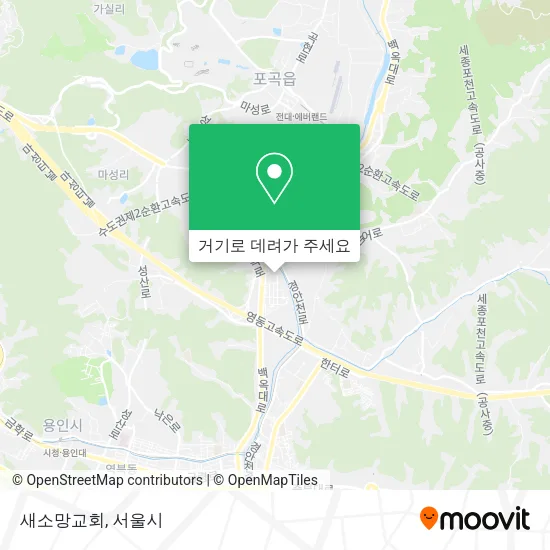 새소망교회 지도