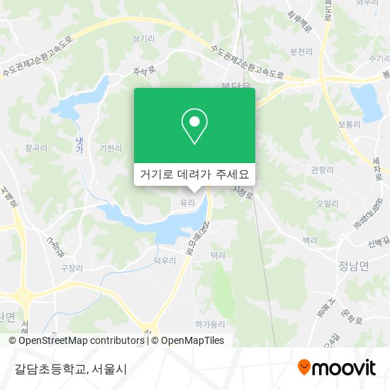 갈담초등학교 지도