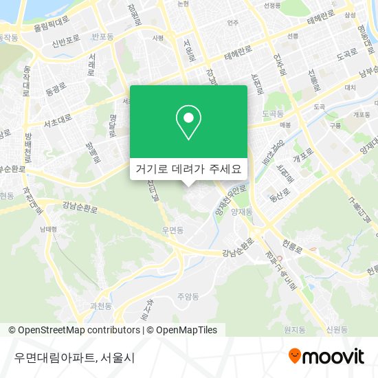 우면대림아파트 지도