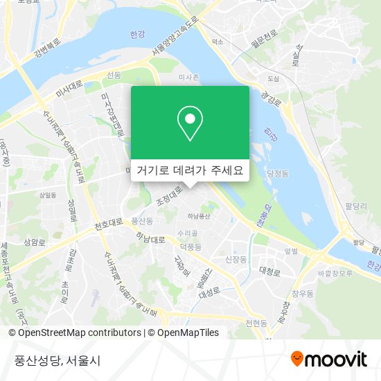 풍산성당 지도