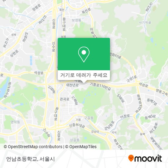 언남초등학교 지도