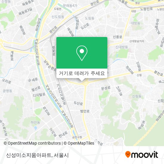 신성미소지움아파트 지도