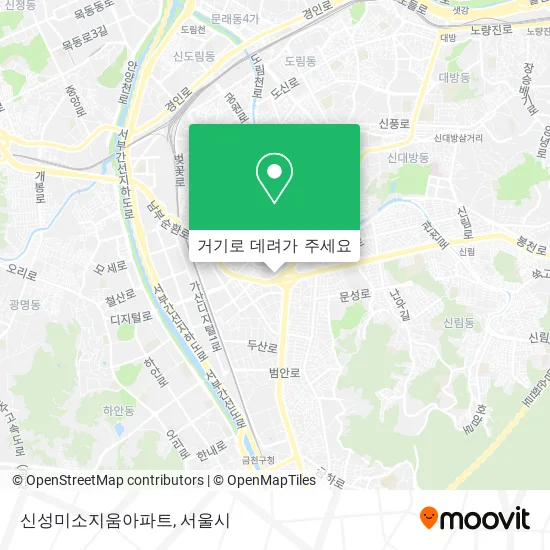 신성미소지움아파트 지도