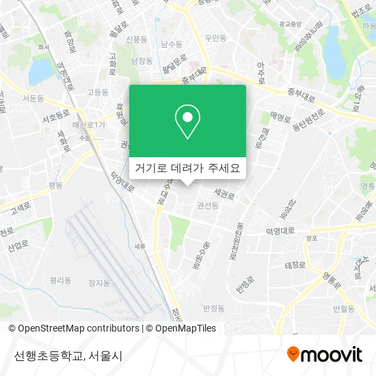 선행초등학교 지도
