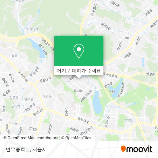 연무중학교 지도