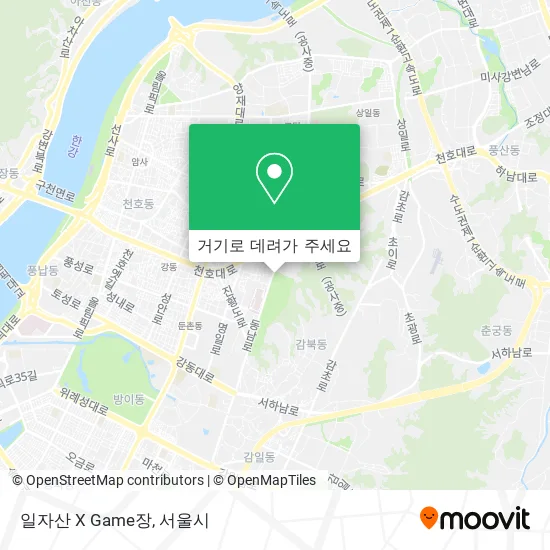 일자산 X Game장 지도