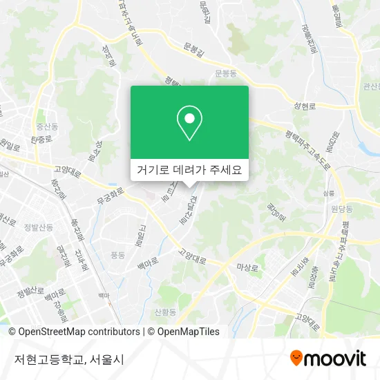 저현고등학교 지도