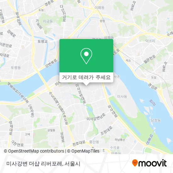 미사강변 더샵 리버포레 지도