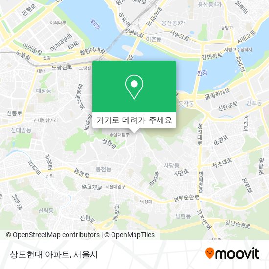 상도현대 아파트 지도