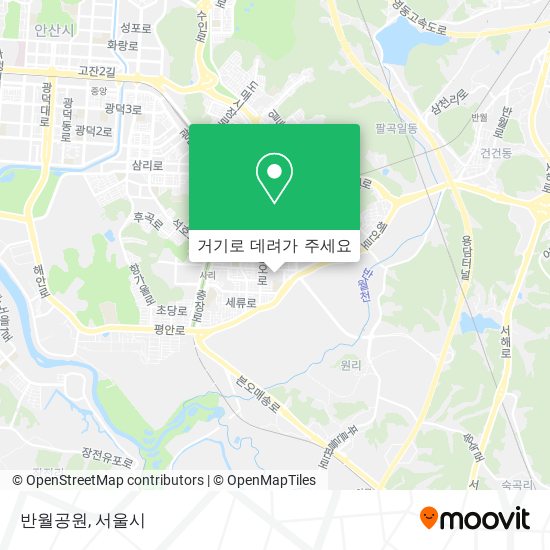 반월공원 지도