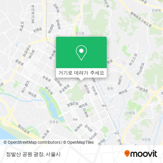 정발산 공원 광장 지도