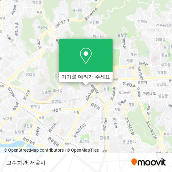 교수회관 지도