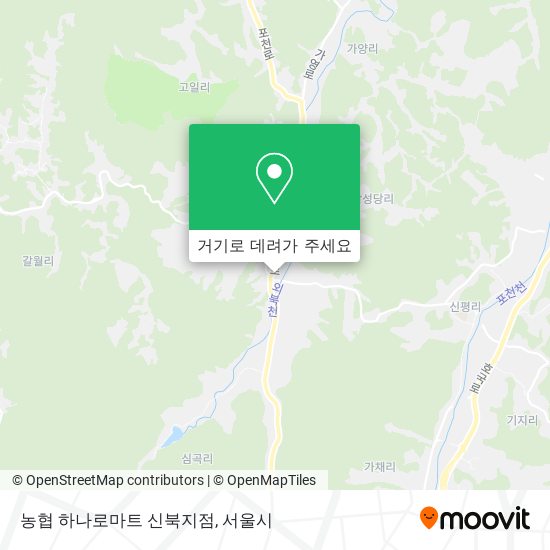 농협 하나로마트 신북지점 지도